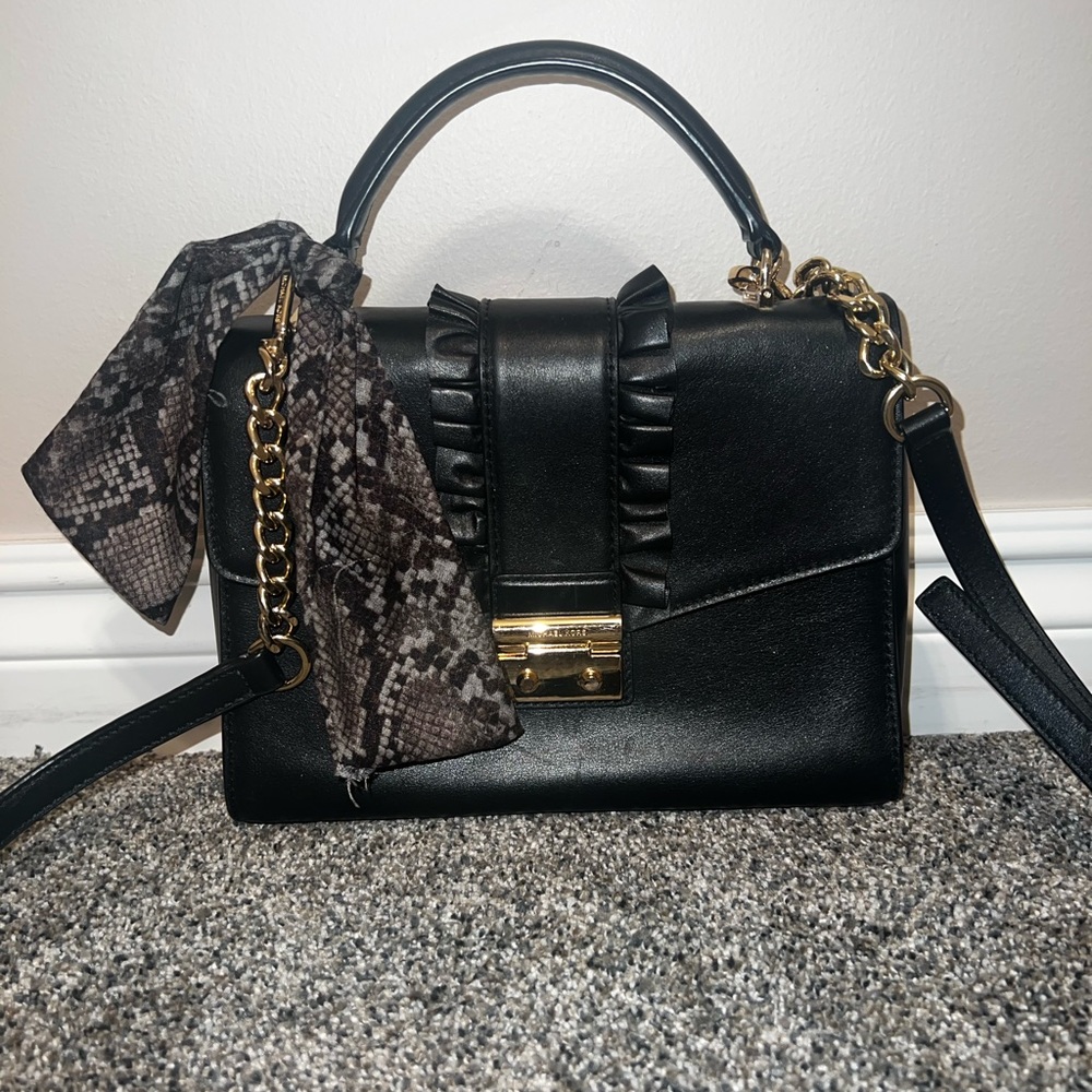Michael Kors black handbag satchel